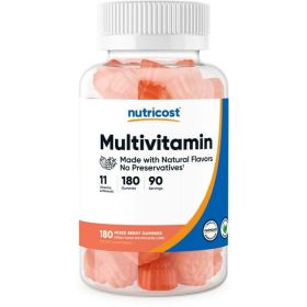 Nutricost Multivitamin (Berry) 180 Gummies, 90 Servings - Gluten Free & Non-GMO Vitamins