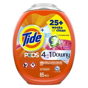 Tide Pods with Downy Laundry Detergent Pacs April Fresh 85 Ct