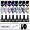 Nail Cat Eye Gel Set in 8 Colors Magnetic Gel Nail Polish, UV Gel Polish for Home DIY Nail Salon - Magnetic Wand Included