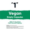 Nutricost Vegan Empty Capsules Size 1 - Clear Empty Plant-Based Capsules (1000ct) - Kosher, Halal, Non-GMO, Soy Free, Gluten-Free, Vegetarian